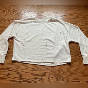 Zsupply cropped lightening bolt sweatshirt